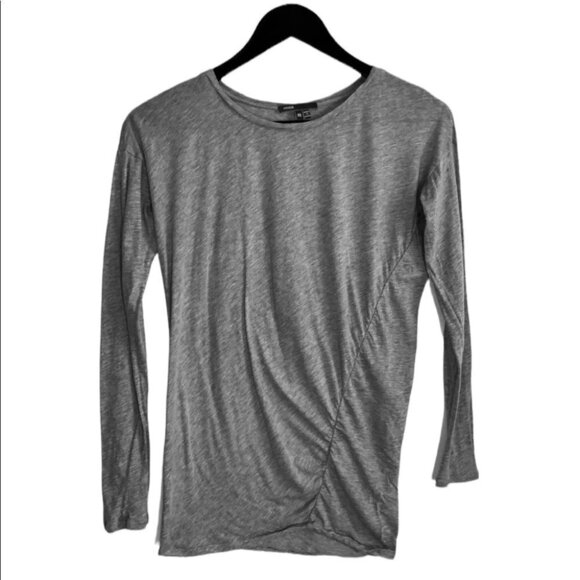 𝅺vince Long Sleeved Grey Crew Neck T-Shirt Size XS - Picture 5 of 10